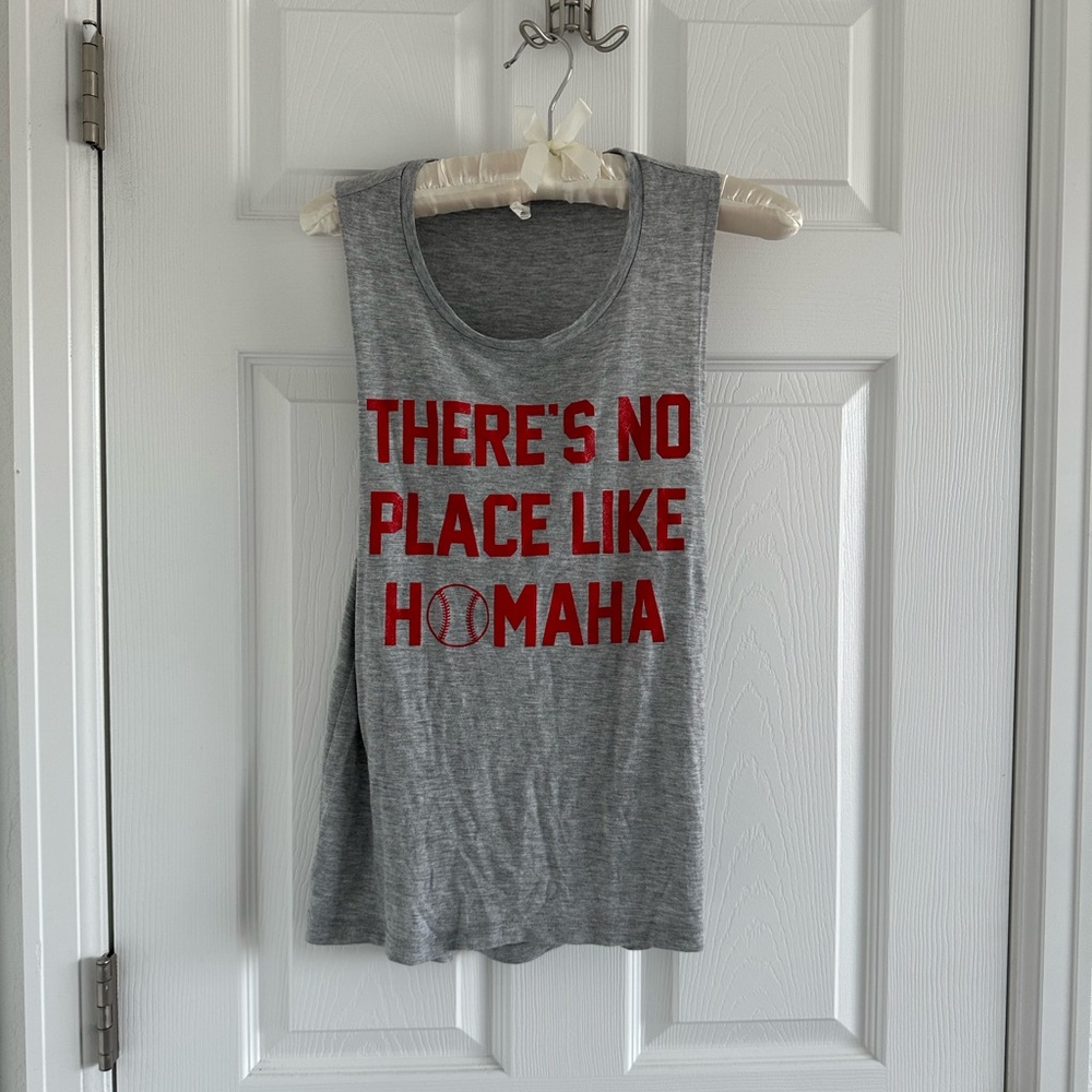 No place like Homaha Baseball Nebraska Huskers Tank Top